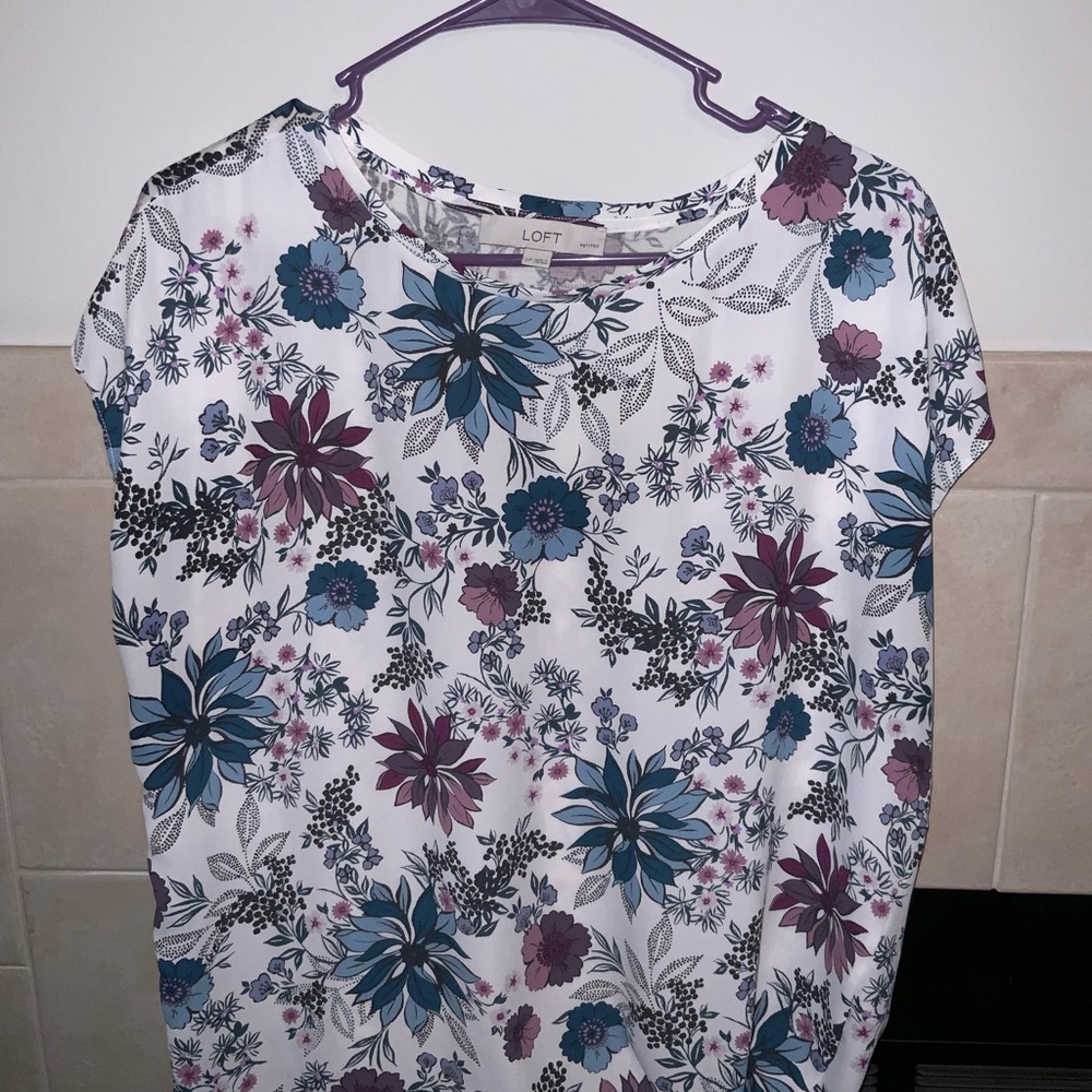 LOFT Floral Blouse
